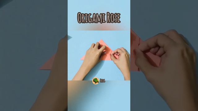 Easy origami rose #short