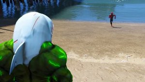 SPIDERMAN VS HULK SHARK - EPIC BATTLE