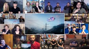 20+ Reactors!!! Keanu Reeves Cyberpunk 2077 2019 e3 trailer reaction mashup