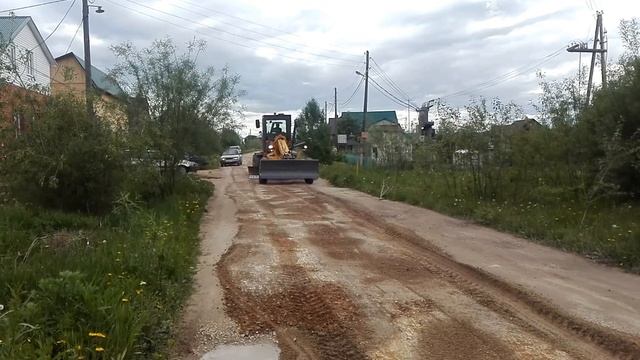 Автогрейдер ДЗ 122 грейдеровка дороги