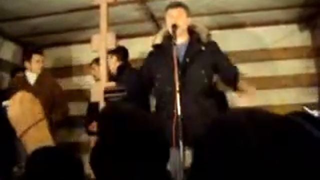 Борис Немцов. Триумфальная площадь 31 января 2011 года.