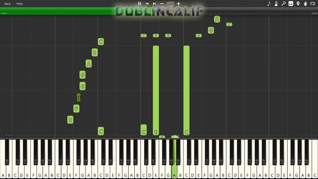 New Super Mario Bros. - Athletic Theme Piano Tutorial Synthesia смотреть онлайн