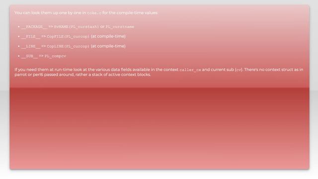 Is there a way to access special tokens in perl from XS? смотреть онлайн