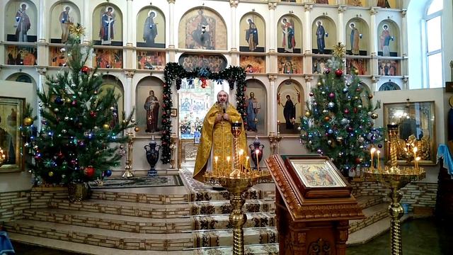Слово протоиерея Симеона Антипова после воскресной литургии в неделю пред РОЖДЕСТВОМ ХРИСТОВЫМ. смотреть онлайн