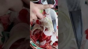 Узбекский салат к плову Аччиқ~Чучук или шакароб