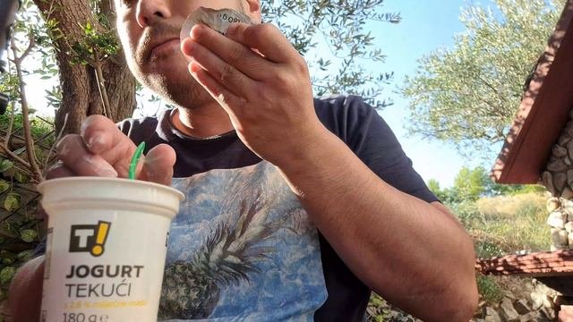 Lid Licking Yoghurt - Asmr Eating Sounds (NO TALKING)