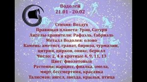 Характеристика Водолея по западному зодиакальному гороскопу.  Взаимоотношение с другими знаками.