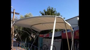 Биминитоп Квинтрекс 350 наш сайт tentnalodku.ru #boatcover