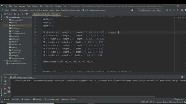 Python shape modeling of a box by OpenGl | Draw Graphics on pyOpenGL shader | Advanced level смотреть онлайн