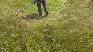 Mowing tall grass with Stihl Fs 460 C-EM and durocut 40-4 trimmer head.(Motocoasa cu fir 4 mm .)