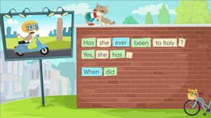 GO GETTER 4 UNIT 4 Get Grammar! – Fluffy's been to Japan!