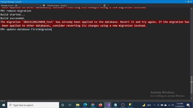 The migration test' has already been applied to the database. Revert it and try again. If the migr. смотреть онлайн