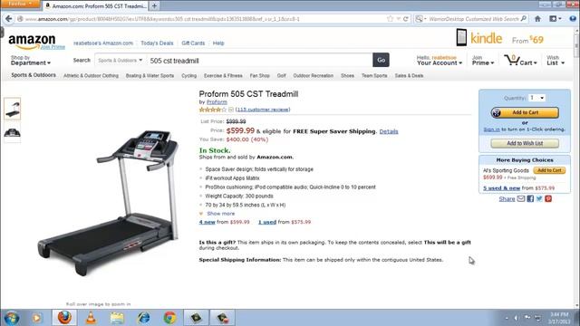 Proform 505 CST Treadmill смотреть онлайн