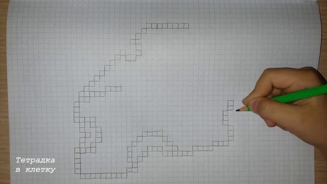 Рисунки по клеточкам # 29 Сыр смотреть онлайн