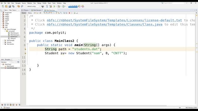 [MOB1023 - Java 2] Lab 5 Bài 2: Đọc ghi đối tượng vào trong file (Source Code Download) ✔ смотреть онлайн