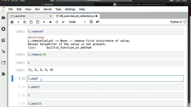Programming Essentials Python - Overview of Collections - Updating and Deleting elements - list