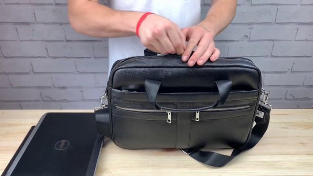 Обзор мужской кожаной сумки Tiding Bag смотреть онлайн