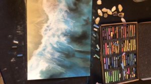 Видеоурок: МОРСКАЯ ВОЛНА сухой пастелью