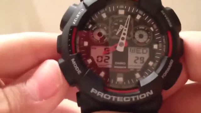 Часы Casio G Shock GA100 смотреть онлайн