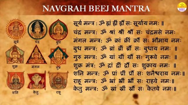 Navgrah Beej Mantra Chant 108 times for all Navgrahas смотреть онлайн