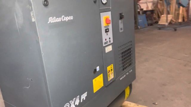 Atlas Copco 5HP GX4FF Rotary Screw Air Compressor 80 Gallon Tank смотреть онлайн