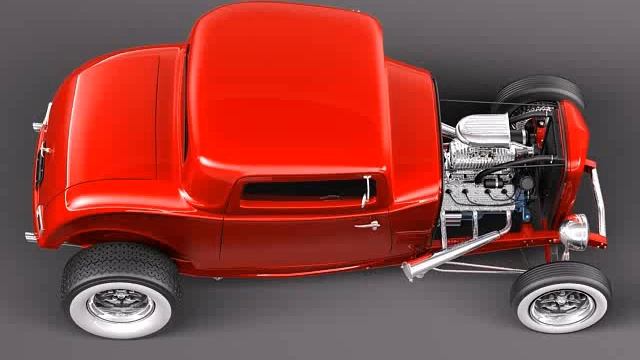 Ford B 1932 Duce Coupe 3D model from CGTrader.com смотреть онлайн