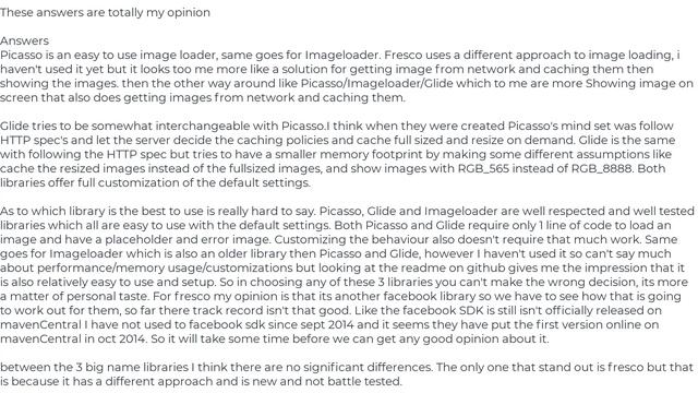 Picasso v/s Imageloader v/s Fresco vs Glide vs Coil [closed](5solution) смотреть онлайн