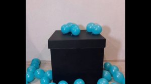 Коробка-сюрприз с мини-шарами "Тифанни"