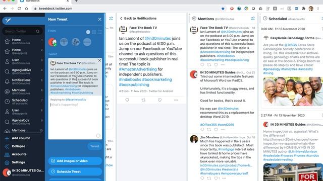 Twitter schedule comments in the future with Tweetdeck (2021) смотреть онлайн