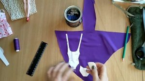 Как сшить купальник для куклы барби своими руками,выкройка,How to sew a swimsuit for dolls