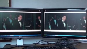 MONITOR INPUT LAG DEMO - Dell 2408wfp vs Samsung SM2493HM colour tests