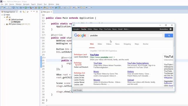 JavaFX Tutorial #7 - WebView смотреть онлайн