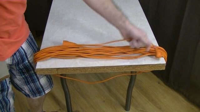Как смотать скручивать упаковывать электрический кабель на хранение