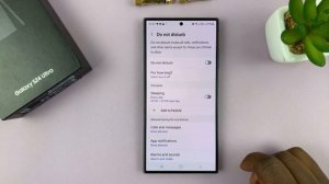 How To Enable / Disable Alarms In Do Not Disturb Mode On Samsung Galaxy S24 / S24 Ultra