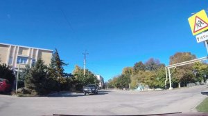 4К . Прогулка на машине по городу Белогорск (Крым) Walk by car around the city of Belogorsk  Crimea