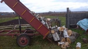 Донг Фенг 304 и самосвальная телега.