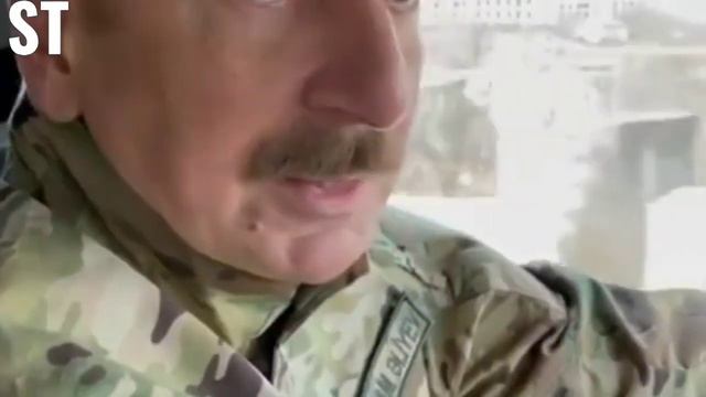 Президент Ильхам Алиев, первая леди Мехрибан Алиева и их дочь Лейла Алиева  - городе Шуше.