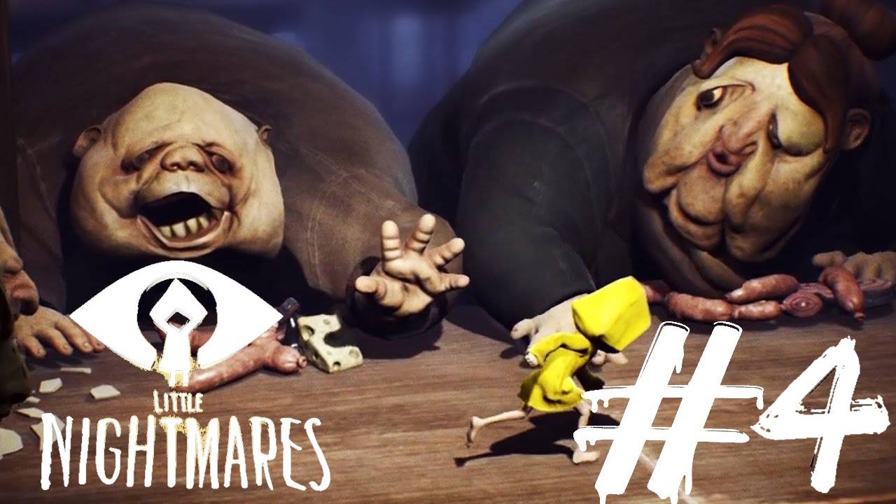 Little nightmares secrets of the maw:Прохождение#4:Убегаю от обжор.