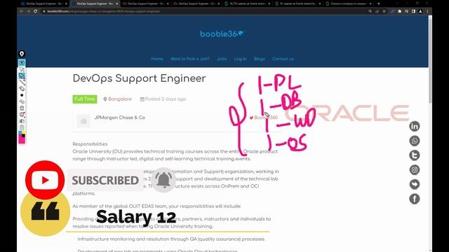 Oracle Hiring Freshers | B.Tech/MCA/MTech | 12 LPA Salary for Freshers | DevOps Support Engineer