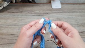 МК Теплая шапочка резинка 2×2 с одним отворотом из Пуха норки Отличная молодежная модель Расход 2 м