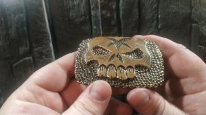 Резные пряжки из латуни. Пневмоштихель + бормашинка. Готовлюсь к выставкам в Москве