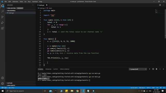 Golang Channels - Getting Started with Golang смотреть онлайн