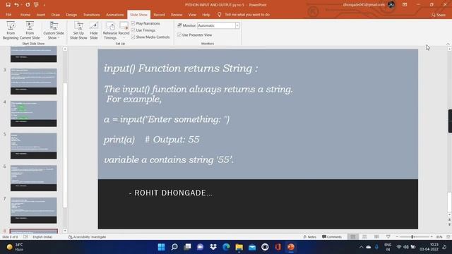 PYTHON INPUT OUTPUT FUNCTIONS || PYTHON FOR ABSOLUTE BEGINNERS.