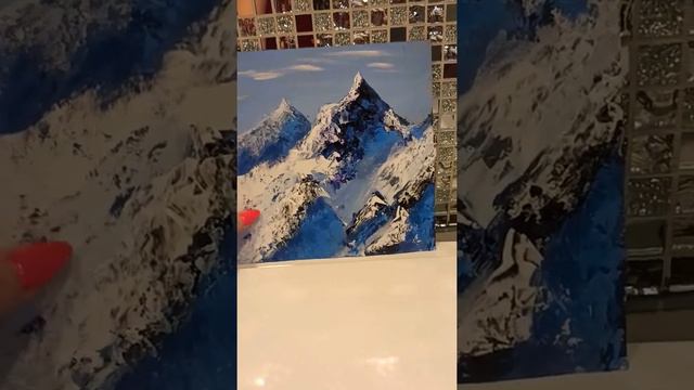 🏔️🌌#горы#альпы#швейцарскиеальпы#акрил#картинаназаказ#рисунок#хобби