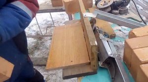 Самодельный станок, для снятии фаски у кирпича, сделанный за 30минут