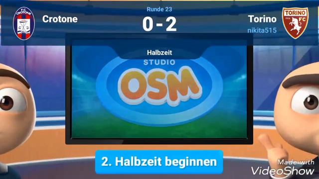 OSM Crotone VS Torino 23/43 смотреть онлайн