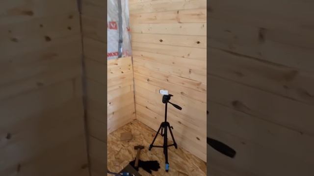 Монтаж вагонки в каркасном доме. Внутренняя отделка евровагонкой. #каркасныйдом #вагонка #дачныйдом