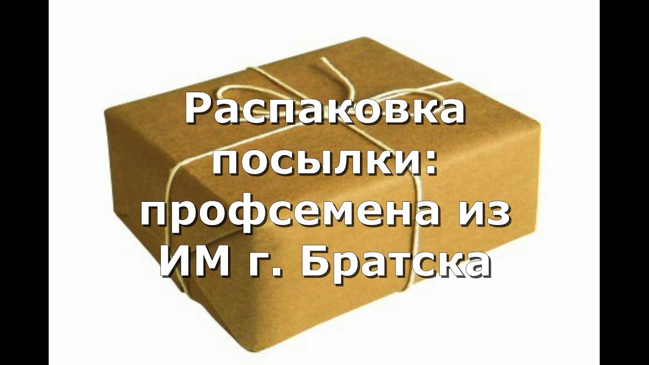 Распаковка посылки: профсемена из ИМ г. Братска