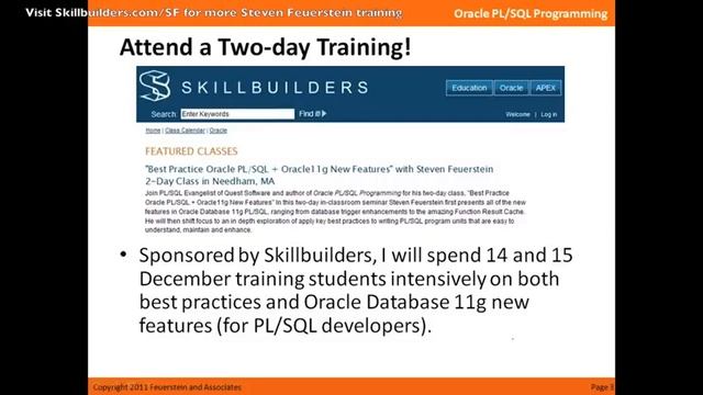Steven Feuerstein Oracle PL/SQL Best Practices: Introduction