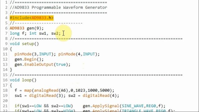 AD9833 Programmable Waveform Generator смотреть онлайн